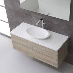 StoneArt Badmöbel-Set Brugge BU-1201pro-3 Eiche Hell 120x50 -Badmöbel Store bg14700 3a3r6oaw2mavcn