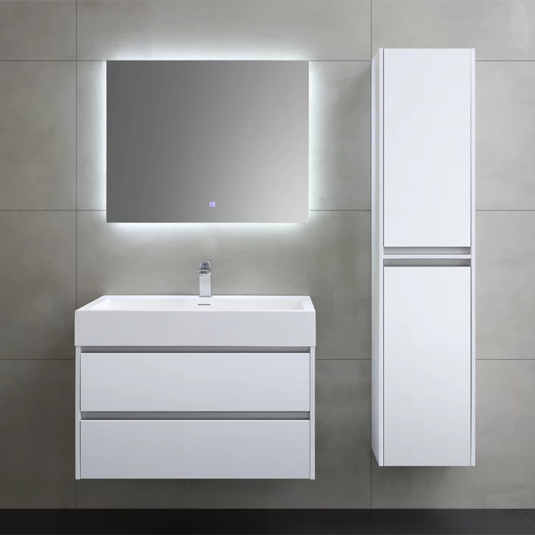 StoneArt Badmöbel-Set Mailand ML-0800 Weiß Glänzend 80x48 3 StoneArt Badmöbel-Set Mailand ML-0800 Weiß Glänzend 80x48 – Bild 3