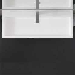 StoneArt Badmöbel-Set Mailand ML-1000 Eiche Dunkel 100x48 -Badmöbel Store bg14963 56wl7vbcydjwhm