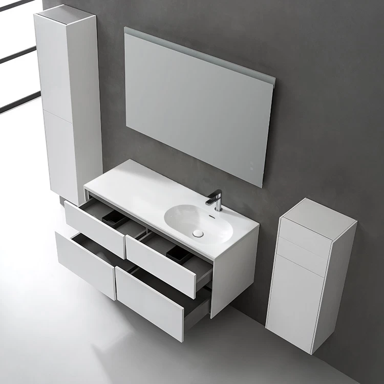 StoneArt Badmöbel-Set Venice VE-1210-I Weiß 120x52 Rechts 4 StoneArt Badmöbel-Set Venice VE-1210-I Weiß 120x52 Rechts – Bild 4