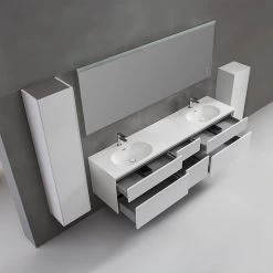 StoneArt Badmöbel-Set Venice VE-2000-I Weiß 200x52 -Badmöbel Store bg15403 4ine16lm33zjdx