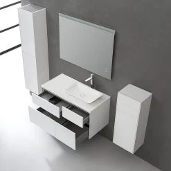 StoneArt Badmöbel-Set Venice VE-1010pro-1 Weiß 100x52 Rechts -Badmöbel Store bg15429 4gftimmpnmnfvr