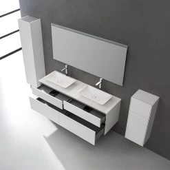 StoneArt Badmöbel-Set Venice VE-1600pro-1 Weiß 160x52 -Badmöbel Store bg15431 4ktyhviwhwsgpu