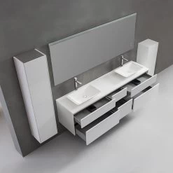 StoneArt Badmöbel-Set Venice VE-2000pro-1 Weiß 200x52 -Badmöbel Store bg15433 4y3wrjca3edwia