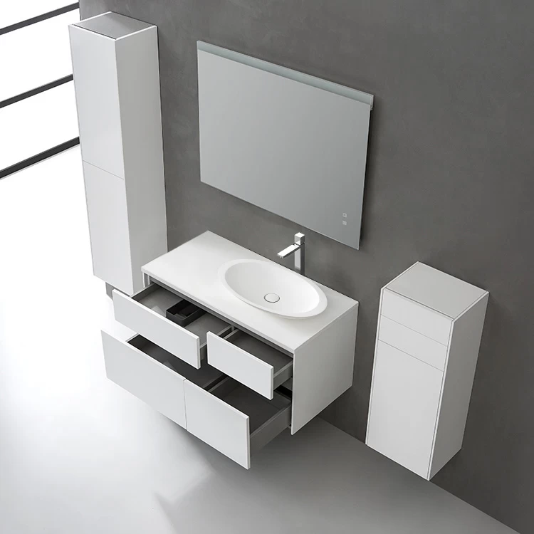 StoneArt Badmöbel-Set Venice VE-1010pro-3 Weiß 100x52 Rechts 4 StoneArt Badmöbel-Set Venice VE-1010pro-3 Weiß 100x52 Rechts – Bild 4