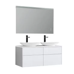 StoneArt Badmöbel-Set Venice VE-1200pro-3 Weiß 120x52