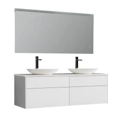 StoneArt Badmöbel-Set Venice VE-1600pro-3 Weiß 160x52