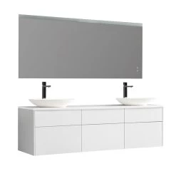 StoneArt Badmöbel-Set Venice VE-1800pro-3 Weiß 180x52