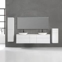 StoneArt Badmöbel-Set Venice VE-2000pro-3 Weiß 200x52 -Badmöbel Store bg15515 3vgvtdc5mglrbs