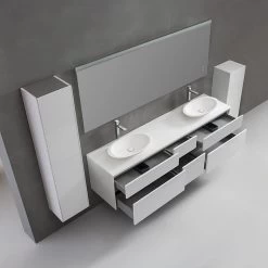 StoneArt Badmöbel-Set Venice VE-2000pro-3 Weiß 200x52 -Badmöbel Store bg15515 4kiv3javkj1wri