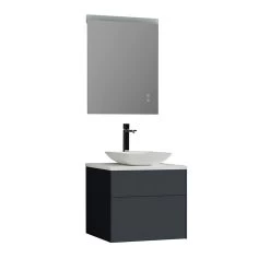 StoneArt Badmöbel-Set Venice VE-0600pro-2 Dunkelgrau 60x52