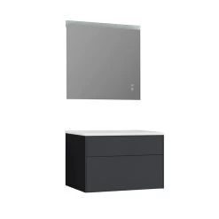 StoneArt Badmöbel-Set Venice VE-0800pro Dunkelgrau 80x52