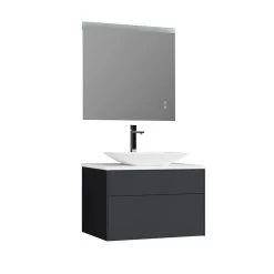 StoneArt Badmöbel-Set Venice VE-0800pro-2 Dunkelgrau 80x52