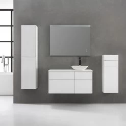 StoneArt Badmöbel-Set Venice VE-1010pro-2 Dunkelgrau 100x52 Rechts -Badmöbel Store bg15551 3tezrozrrzlqzb