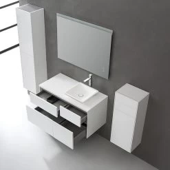 StoneArt Badmöbel-Set Venice VE-1010pro-2 Dunkelgrau 100x52 Rechts -Badmöbel Store bg15551 4b29hg7spyjfjn