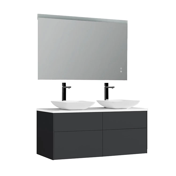 StoneArt Badmöbel-Set Venice VE-1200pro-2 Dunkelgrau 120x52 1 StoneArt Badmöbel-Set Venice VE-1200pro-2 Dunkelgrau 120x52