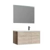 StoneArt Badmöbel-Set Venice VE-1010-II Eiche Hell 100x52 Rechts