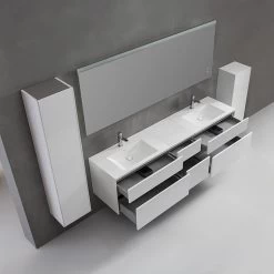 StoneArt Badmöbel-Set Venice VE-2000-II Eiche Hell 200x52 -Badmöbel Store bg15663 4n0cbljvrw2dmj