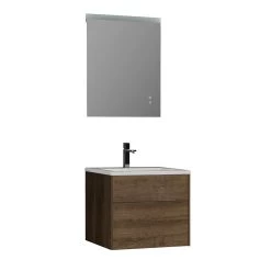 StoneArt Badmöbel-Set Venice VE-0600-II Eiche Dunkel 60x52