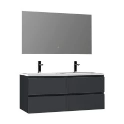 StoneArt Badmöbel-Set Monte Carlo MC-1200 Dunkelgrau 120x52