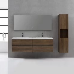 StoneArt Badmöbel-Set Monte Carlo MC-1600 Dunkelgrau 160x52 -Badmöbel Store bg15815 3wljdbfckf0loh