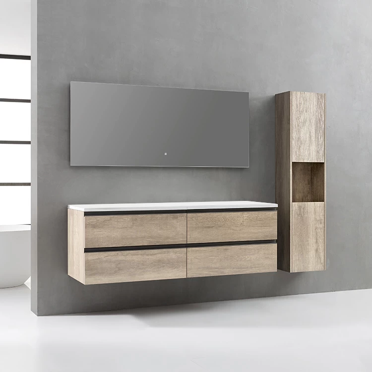 StoneArt Badmöbel-Set Monte Carlo MC-1600pro Eiche Hell 160x52 2 StoneArt Badmöbel-Set Monte Carlo MC-1600pro Eiche Hell 160x52 – Bild 2