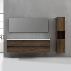 StoneArt Badmöbel-Set Monte Carlo MC-1800pro Eiche Hell 180x52 -Badmöbel Store bg15851 3f2zyfremddpqm