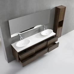 StoneArt Badmöbel-Set Monte Carlo MC-1800pro-3 Eiche Dunkel 180x52 -Badmöbel Store bg15881 4wg9n4g8ikmq11