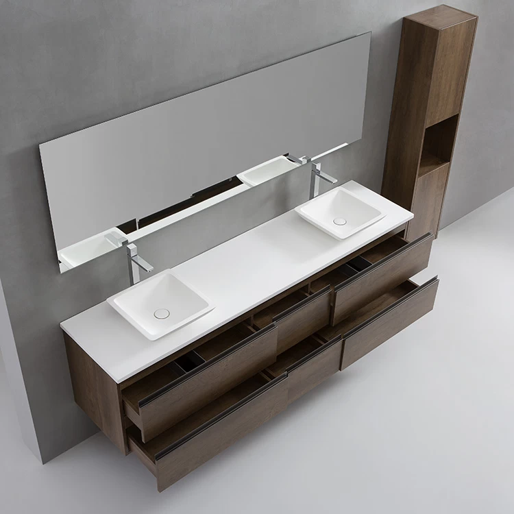 StoneArt Badmöbel-Set Monte Carlo MC-2000pro-2 Eiche Hell 200x52 4 StoneArt Badmöbel-Set Monte Carlo MC-2000pro-2 Eiche Hell 200x52 – Bild 4