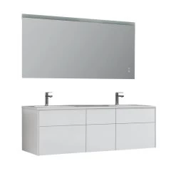 StoneArt Badmöbel-Set Venice VE-1610-I Weiß 160x52