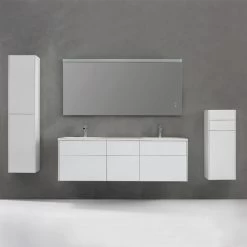 StoneArt Badmöbel-Set Venice VE-1610-I Weiß 160x52 -Badmöbel Store bg16388 3jbaaqmaprexox