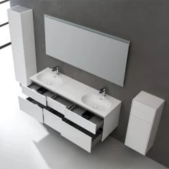 StoneArt Badmöbel-Set Venice VE-1610-I Weiß 160x52 -Badmöbel Store bg16388 4zflbwpkyopkih