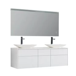 StoneArt Badmöbel-Set Venice VE-1610pro-1 Weiß 160x52