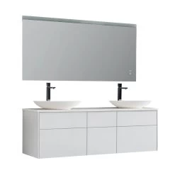 StoneArt Badmöbel-Set Venice VE-1610pro-3 Weiß 160x52