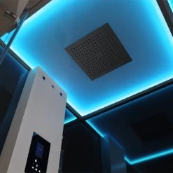 AWT Dampfdusche LD210F15 Schwarz 90x90 -Badmöbel Store bg16463 4mtpr7yezciiz3