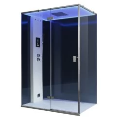 AWT Dampfdusche LD211F15 Schwarz 150x90 Links