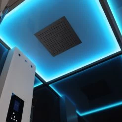 AWT Dampfdusche LD206F15 Mit Duschtasse Weiß 100x100 Links -Badmöbel Store bg16725 4