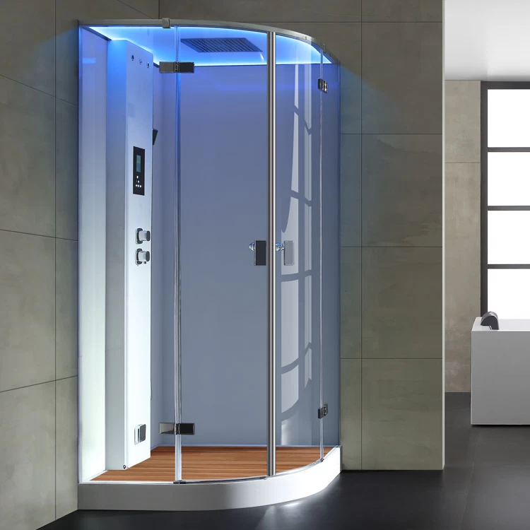 AWT Dampfdusche LD210F15 Mit Duschtasse Weiß 90x90 2 AWT Dampfdusche LD210F15 Mit Duschtasse Weiß 90x90 – Bild 2