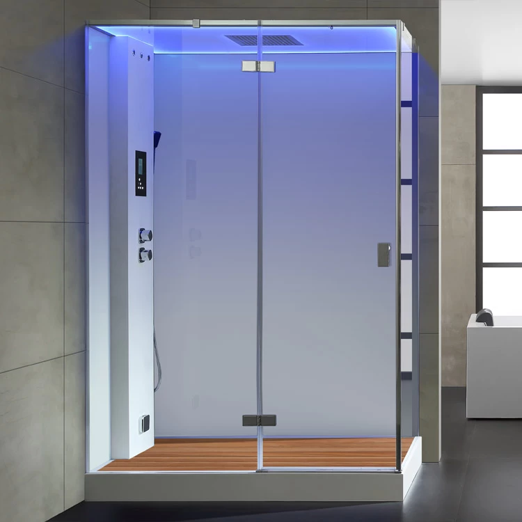 AWT Dampfdusche LD211F15 Mit Duschtasse Weiß 150x90 Links 2 AWT Dampfdusche LD211F15 Mit Duschtasse Weiß 150x90 Links – Bild 2