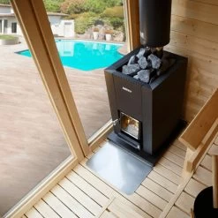 HARVIA Saunaofen Linear 18 Compact Black WKLI18CPTM Holzofen -Badmöbel Store bg16743 3