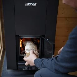 HARVIA Saunaofen Linear 18 Compact Black WKLI18CPTM Holzofen -Badmöbel Store bg16743 4